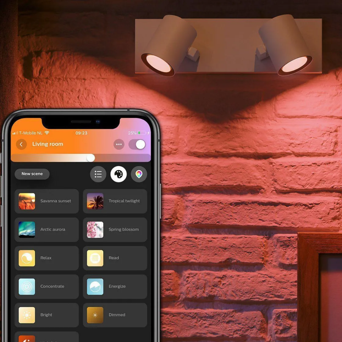 Philips Hue Kjøkkenbelysning Tak|Philips Hue<Argenta dobbel spotlight white and colore ambiance