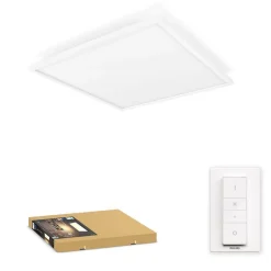 Philips Hue Kjøkkenbelysning Tak|Philips Hue<Aurelle square taklampe 60cm - White Ambiance