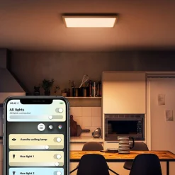 Philips Hue Kjøkkenbelysning Tak|Philips Hue<Aurelle square taklampe 60cm - White Ambiance