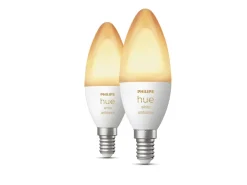 Philips Hue Led-Smartlyspærer|Led-Pærer E14 Sokkel<B39 E14 lyspære 5,2W 2200-6500K White Ambiance - 2 pakning