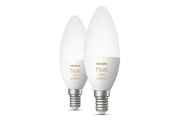 Philips Hue Led-Smartlyspærer|Led-Pærer E14 Sokkel<B39 E14 lyspære 5,2W 2200-6500K White Ambiance - 2 pakning