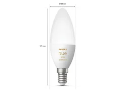 Philips Hue Led-Smartlyspærer|Led-Pærer E14 Sokkel<B39 E14 lyspære 5,2W 2200-6500K White Ambiance - 2 pakning