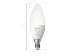 Philips Hue Led-Smartlyspærer|Led-Pærer E14 Sokkel<B39 E14 lyspære 5,2W 2200-6500K White Ambiance