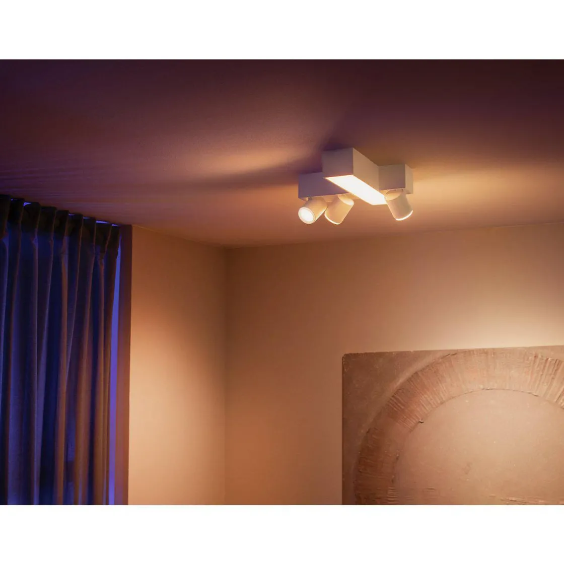 Philips Hue Kjøkkenbelysning Tak|Philips Hue<Centris taklampe med 3 spotlys White and colore ambiance -