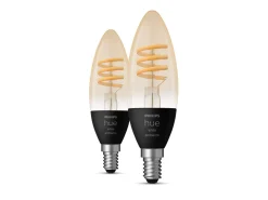Philips Hue Led-Smartlyspærer|Led-Pærer E14 Sokkel<E14 lyspære 4,6W 2200-4500K - 2 pakning
