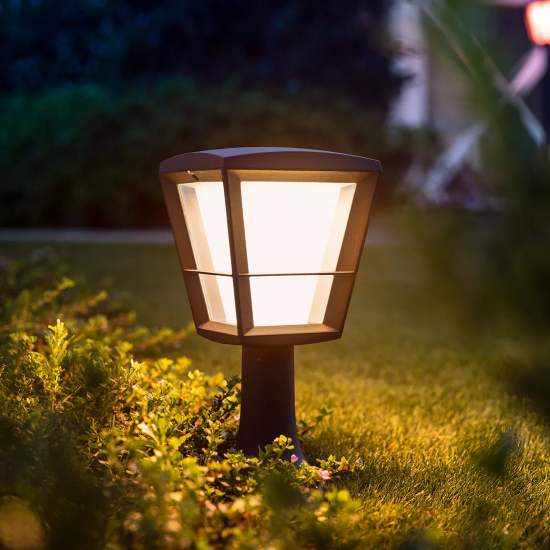 Philips Hue Portstolper|Philips Hue<Econic utendørs sokkel white ambiance & color luminairs