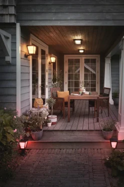 Philips Hue Utelamper - Veggskjold / Plafond|Philips Hue<Econic utendørs vegg 2 white ambiance & color luminairs