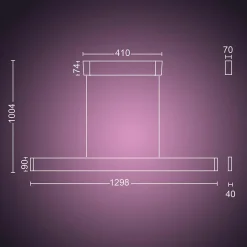 Philips Hue Kjøkkenbelysning Tak|Philips Hue<Ensis takpendel white and colore bluetooth