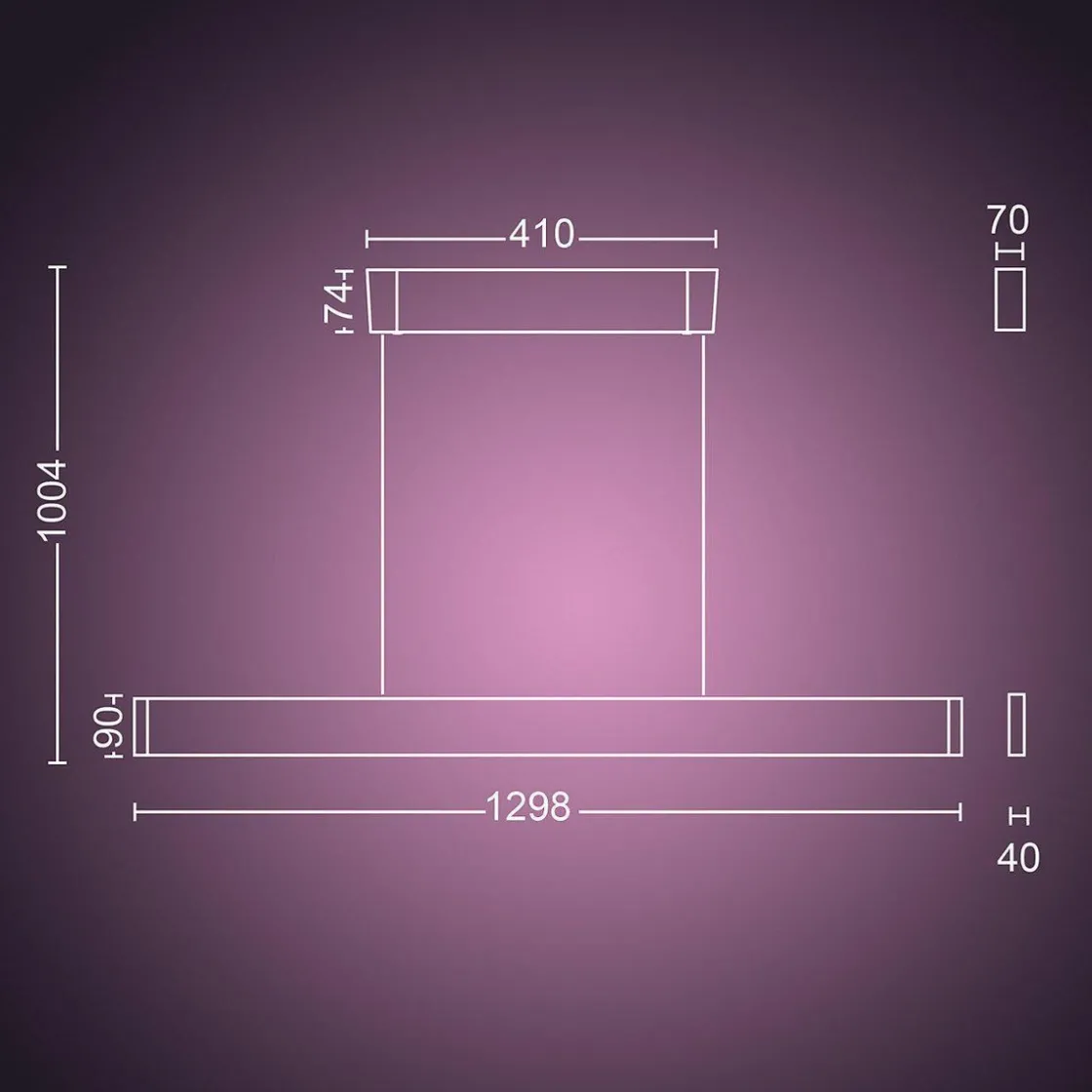 Philips Hue Kjøkkenbelysning Tak|Philips Hue<Ensis takpendel white and colore bluetooth