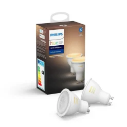 Philips Hue Led-Smartlyspærer|Led-Pærer Gu10 Sokkel<GU10 2 pakning - White ambiance