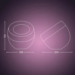 Philips Hue Philips Hue<Iris bordlampe white and color ambiance