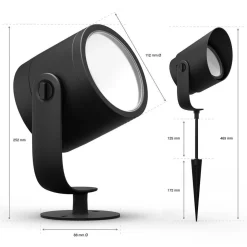 Philips Hue Spot På Spyd|Philips Hue<Lily XL utendørs spotlys white and colore ambiance -