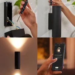 Philips Hue Utelamper Med Opp/Ned Lys|Philips Hue<Outdoor Appear Vegglampe Colore and White ambiance - Sport