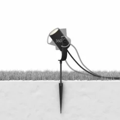 Philips Hue Spot På Spyd|Philips Hue<Outdoor Lily Spike 3x8W uplight basekit, antrasitt