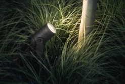 Philips Hue Spot På Spyd|Philips Hue<Outdoor Lily Spike 3x8W uplight basekit, antrasitt