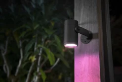 Philips Hue Spot På Spyd|Philips Hue<Outdoor Lily Spike 3x8W uplight basekit, antrasitt