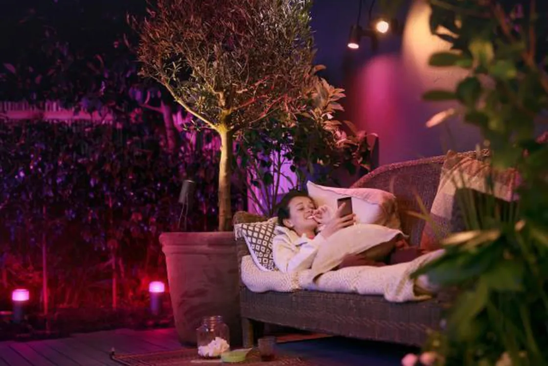 Philips Hue Spot På Spyd|Philips Hue<Outdoor Lily Spike 3x8W uplight basekit, antrasitt