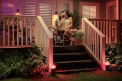 Philips Hue Spot På Spyd|Philips Hue<Outdoor Lily Spike 3x8W uplight basekit, antrasitt