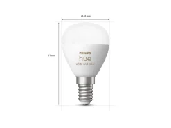 Philips Hue Led-Smartlyspærer|Led-Pærer E14 Sokkel<P45 E14 lyspære 5,1W 2200-6500K Hue White Color Ambiance