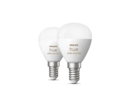 Philips Hue Led-Smartlyspærer|Led-Pærer E14 Sokkel<P45 E14 lyspære 5,1W 2200-6500K Hue White Color Ambiance - 2 pakning