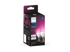 Philips Hue Led-Smartlyspærer|Led-Pærer E14 Sokkel<P45 E14 lyspære 5,1W 2200-6500K Hue White Color Ambiance - 2 pakning