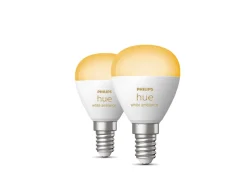 Philips Hue Led-Smartlyspærer|Led-Pærer E14 Sokkel<P45 E14 lyspære 5,1W 2200-6500K White Ambiance - 2 pakning