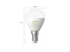 Philips Hue Led-Smartlyspærer|Led-Pærer E14 Sokkel<P45 E14 lyspære 5,1W 2200-6500K White Ambiance - 2 pakning