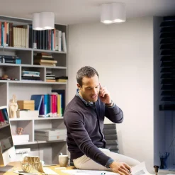 Philips Hue Kjøkkenbelysning Tak|Philips Hue<Pillar dobbel spot m/fjernkontroll White Ambiance