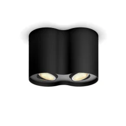 Philips Hue Kjøkkenbelysning Tak|Philips Hue<Pillar dobbel spot m/fjernkontroll White Ambiance