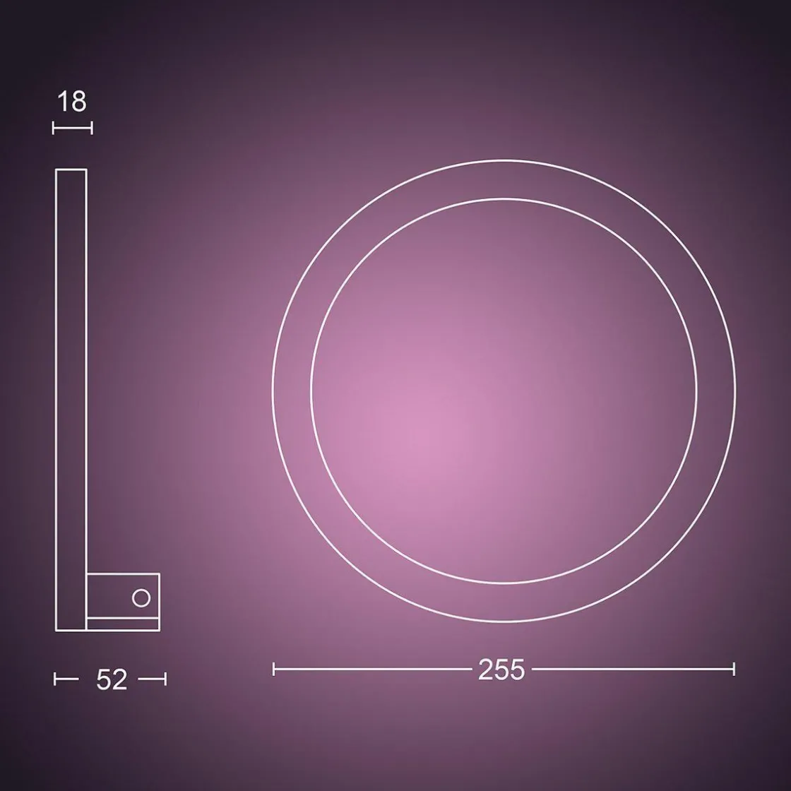 Philips Hue Philips Hue|Interiørlamper<Sana vegglampe white and color ambiance