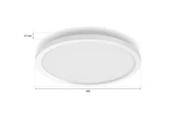 Philips Hue Kjøkkenbelysning Tak|Philips Hue<Surimu rund taklampe 40W 2200-6500K Hue White Color Ambiance -