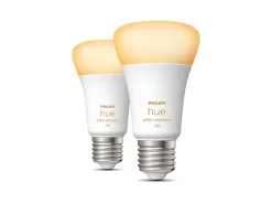 Philips Hue Led-Pærer Smart E27 Sokkel|Philips Hue<white LED 8W E27 A60 2200-6500 Kelvin - 60 mm - 2 pakning