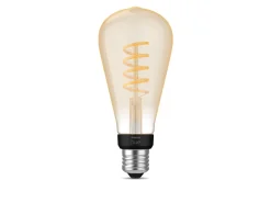 Philips Hue Led-Pærer Smart E27 Sokkel|Philips Hue<white LED 7W E27 ST72 2200-4500 Kelvin - 72 mm