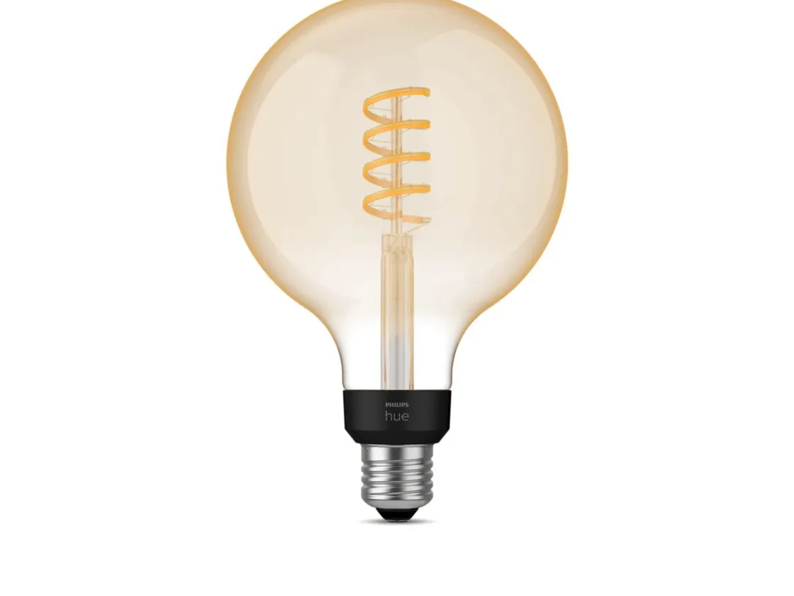 Philips Hue Led-Pærer Smart E27 Sokkel|Philips Hue<white LED 7W E27 G125 2200-4500 Kelvin - 125 mm