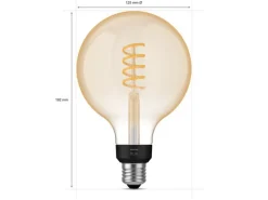 Philips Hue Led-Pærer Smart E27 Sokkel|Philips Hue<white LED 7W E27 G125 2200-4500 Kelvin - 125 mm