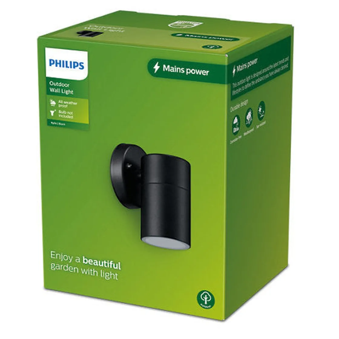 Philips Utelamper Med Opp/Ned Lys<Kylis vegglampe utendørs ned lys IP44