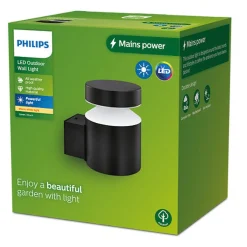 Philips Utelamper - Klassiske Vegglamper<Laven 6W vegglampe utendørs IP44 2700 Kelvin