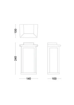 Philips Utelamper - Veggskjold / Plafond<Mirth vegglampe utendørs IP44