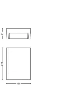 Philips Utelamper - Veggskjold / Plafond<myGarden Arbour vegglampe utendørs 6W IP44 -