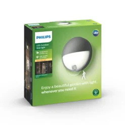 Philips Utelamper - Veggskjold / Plafond<myGarden Capricorn vegglampe utendørs IP44 6W LED m/bevegelses sensor IR -