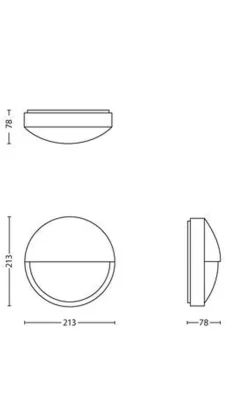 Philips Utelamper - Veggskjold / Plafond<myGarden Capricorn vegglampe utendørs IP44 6W LED -