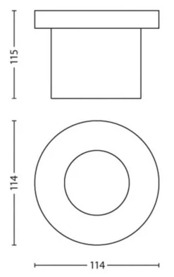 Philips Uplights<myGarden Moss uplight 3W - Rustfritt