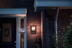 Philips Utelamper - Veggskjold / Plafond<myGarden Petronia 12W med sensor - Antrasitt