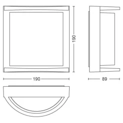 Philips Utelamper - Veggskjold / Plafond<myGarden Samondra vegglampe utendørs IP44 12W LED -