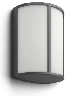 Philips Utelamper - Veggskjold / Plafond<myGarden Stock LED vegglampe, antrasitt