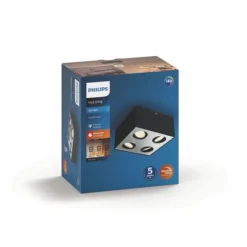 Philips Kjøkkenbelysning Tak|Spotter & Skinner<myLiving 4 lys takspot 4x4,5W warmglow - Hvit