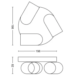 Philips Kjøkkenbelysning Tak|Spotter & Skinner<myLiving Pongee 3 takspot