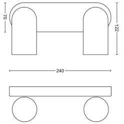 Philips Kjøkkenbelysning Tak|Spotter & Skinner<myLiving Pongee 2 takspot