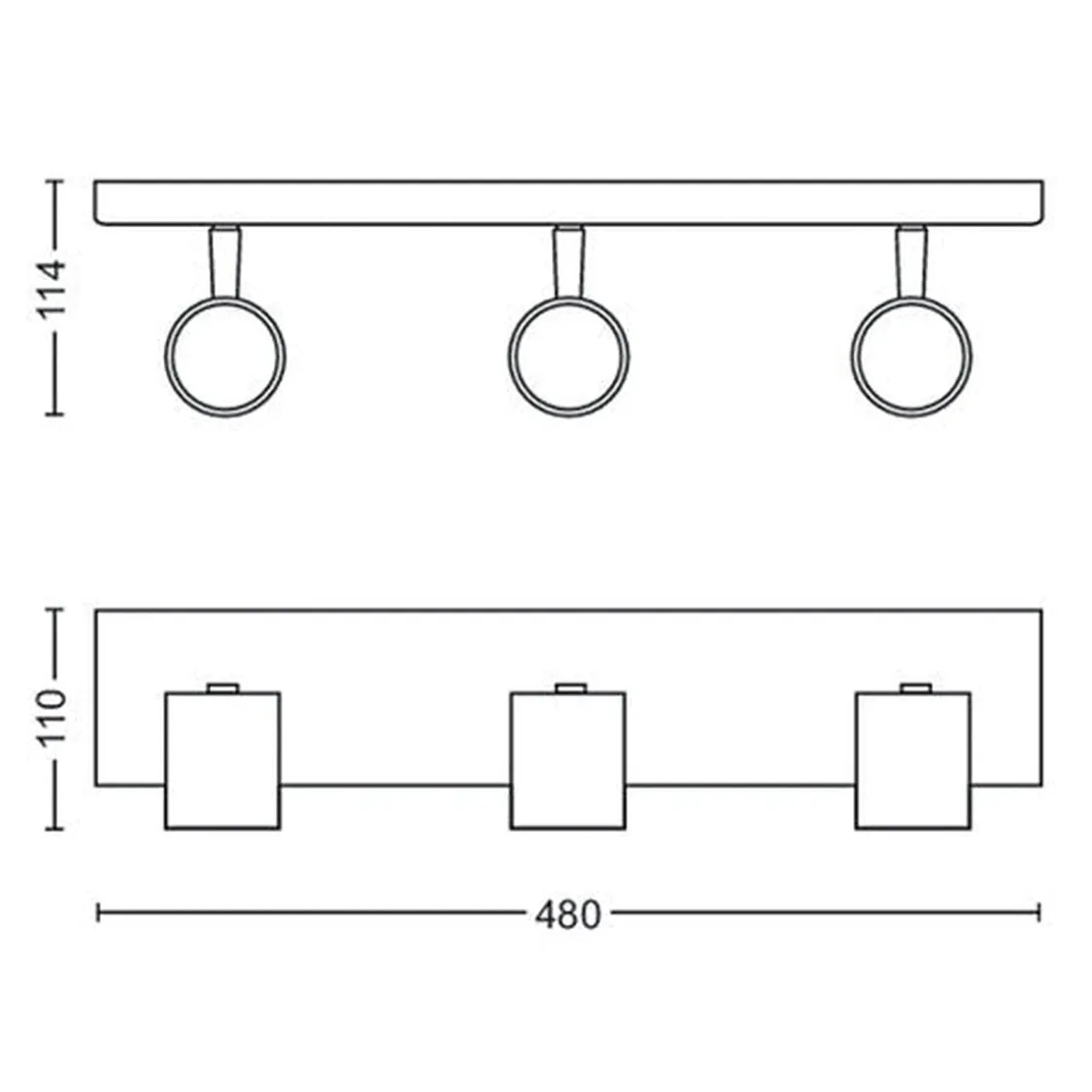 Philips Kjøkkenbelysning Tak|Spotter & Skinner<Runner taklampe 3 spot -