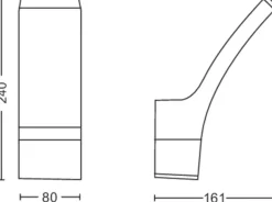 Philips Utelamper - Veggskjold / Plafond<Splay vegglampe utendørs IP44 12W LED -